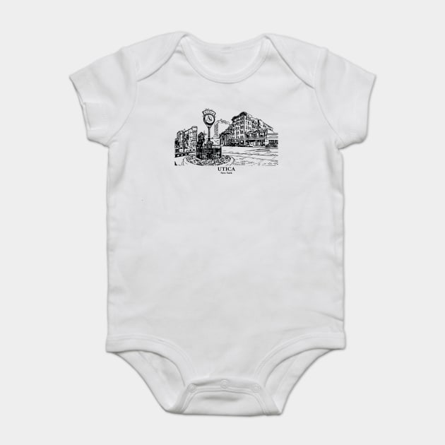 Utica - New York Baby Bodysuit by Lakeric